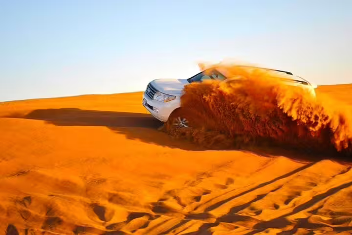 4x4 dune bashing in Erg Chebbi, Merzouga Sahara adventure on 9-day Morocco tour from Casablanca