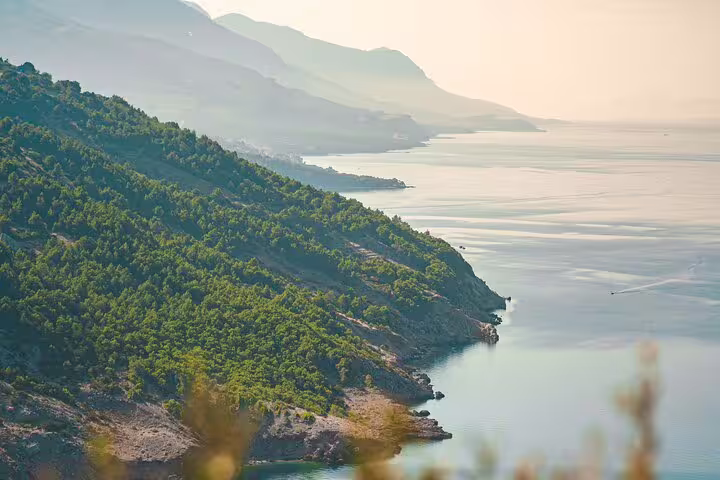 Panoramic Adriatic coastline view near Dubrovnik, scenic highlight on a private Dubrovnik tour