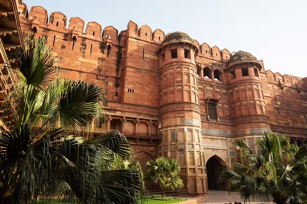 Explore the historic grandeur of Agra Fort, a key attraction on the Classic Golden Triangle 7-day tour.