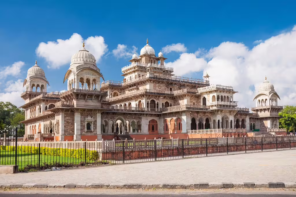 Discover the architectural beauty of Albert Hall Museum in Jaipur, featured on the Classic Golden Triangle tour.