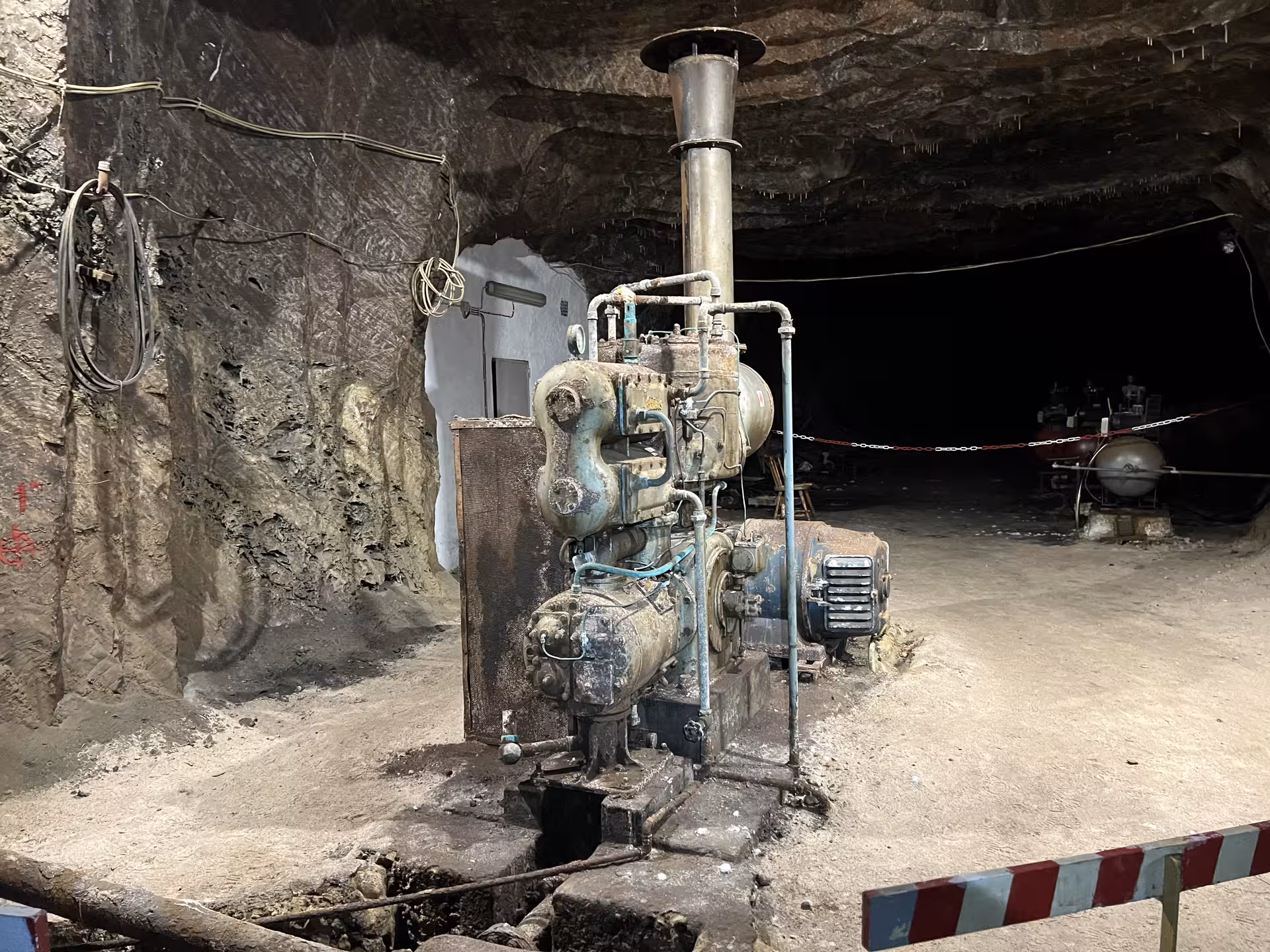 Explore the historic machinery inside Loulé's Rocksalt Mine on a guided tour in the Algarve.