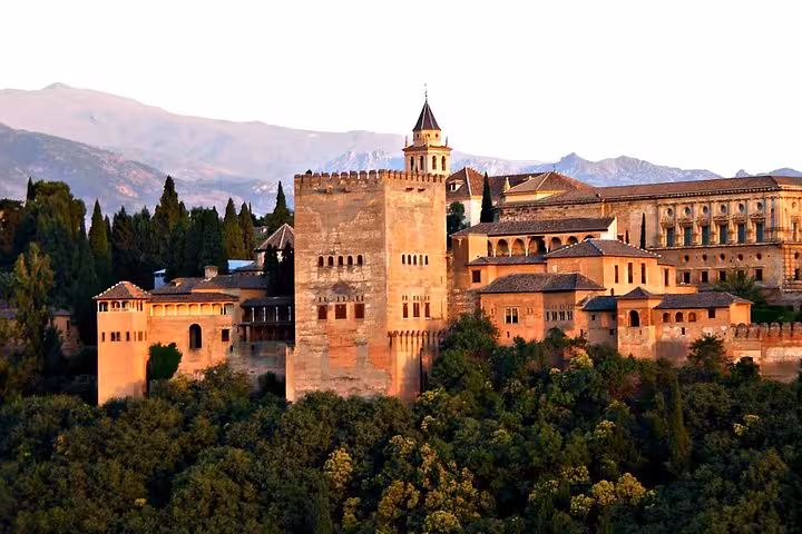 Explore the majestic Alhambra Palace in Granada on a 5-day guided tour from Lisbon to Andalucia and Madrid.