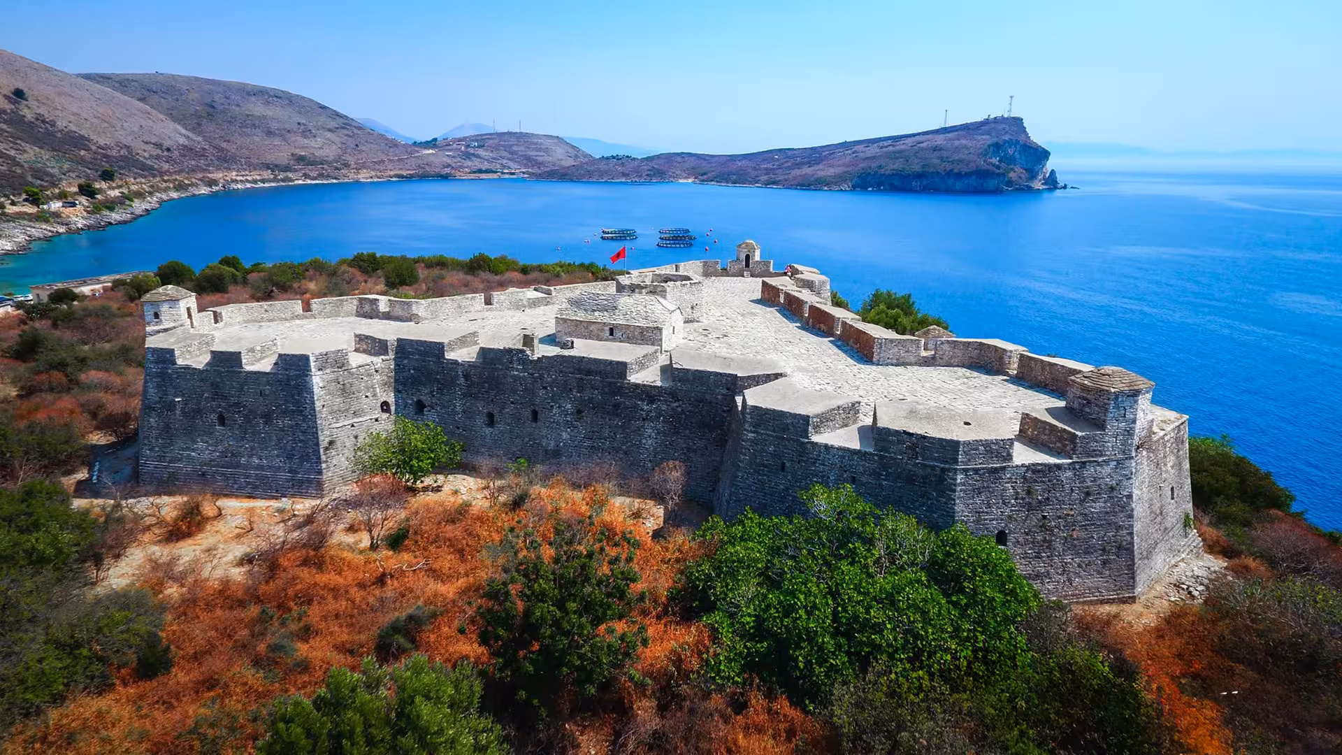 Historic Ali Pasha Castle with panoramic views of the Ionian Sea, a must-see on the Albania in 4 Days tour.