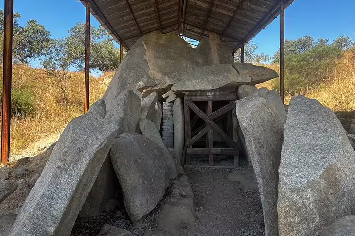 Discover an ancient stone tomb structure on the Full Day Megalithic Tour, complete with insightful guided exploration.