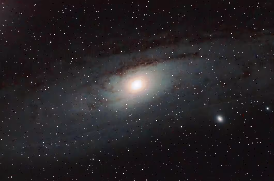 Andromeda Galaxy view on a late night stargazing tour, perfect for dark-sky astronomy and astrophotography