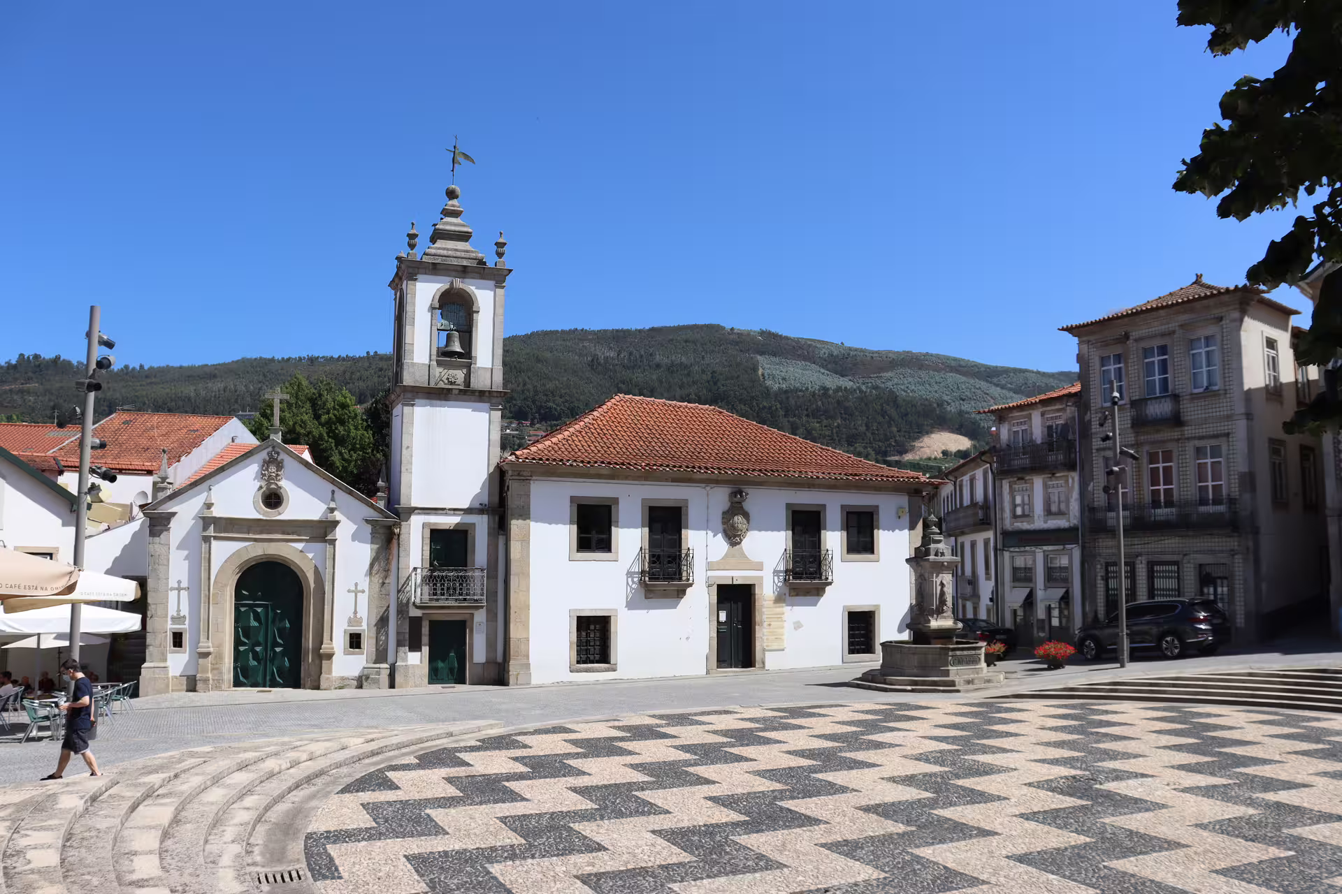 Historic Arouca town square featuring traditional architecture, a key stop on the Arouca 516 Bridge and Paiva Walkways tour.