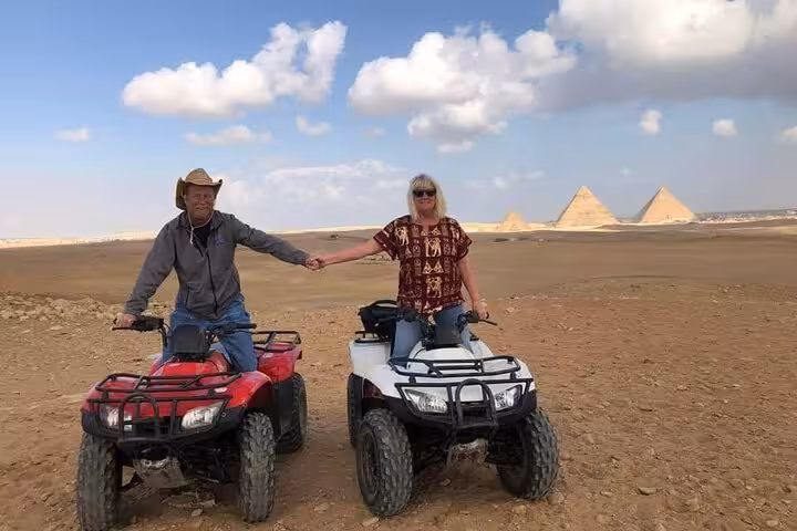 ATV desert ride near the Giza Pyramids, add-on adventure option for a private Giza pyramids tour