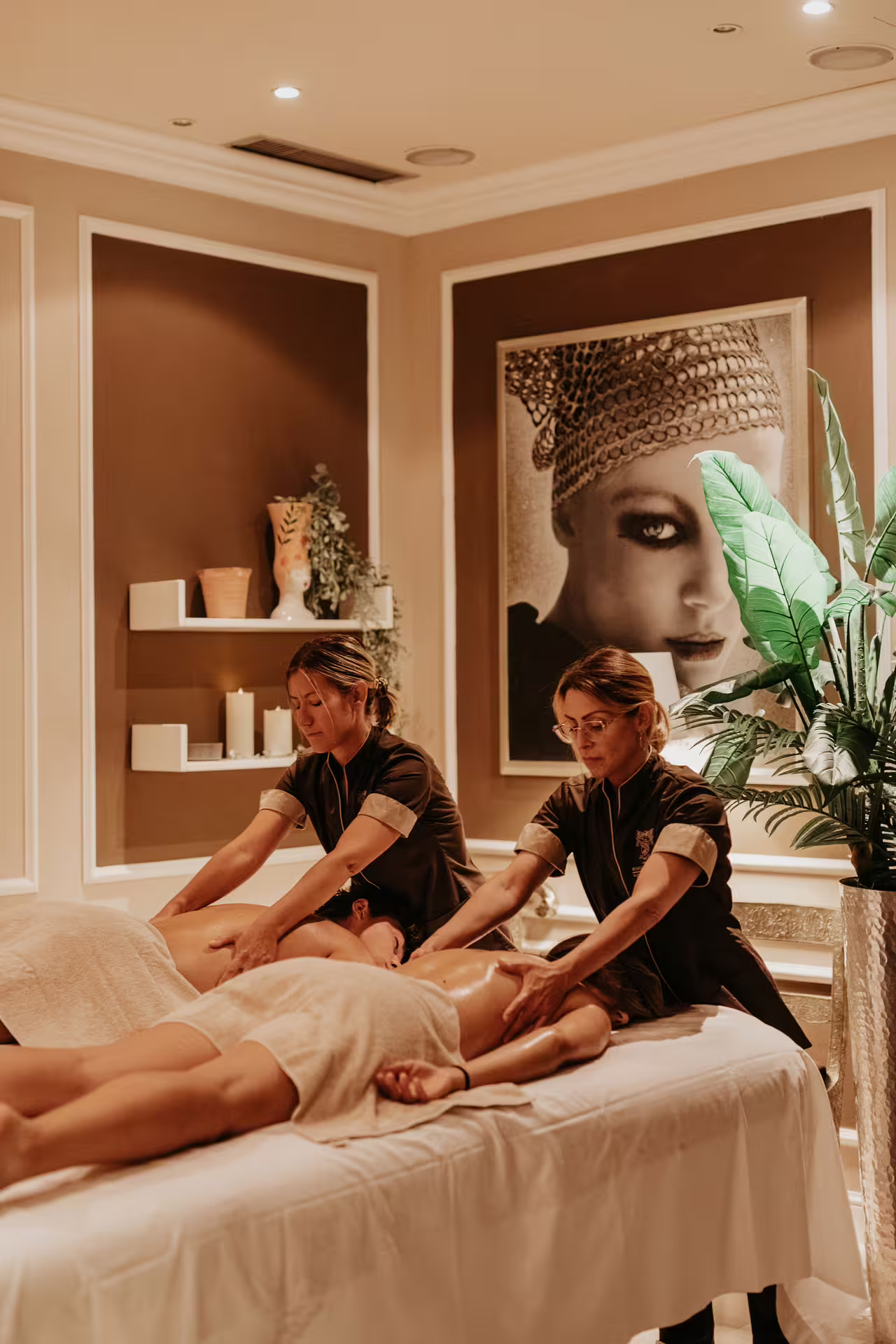 Couples massage experience at Bagno di Romagna SPA, included with thermal pool entry, lunch and 25 min massage