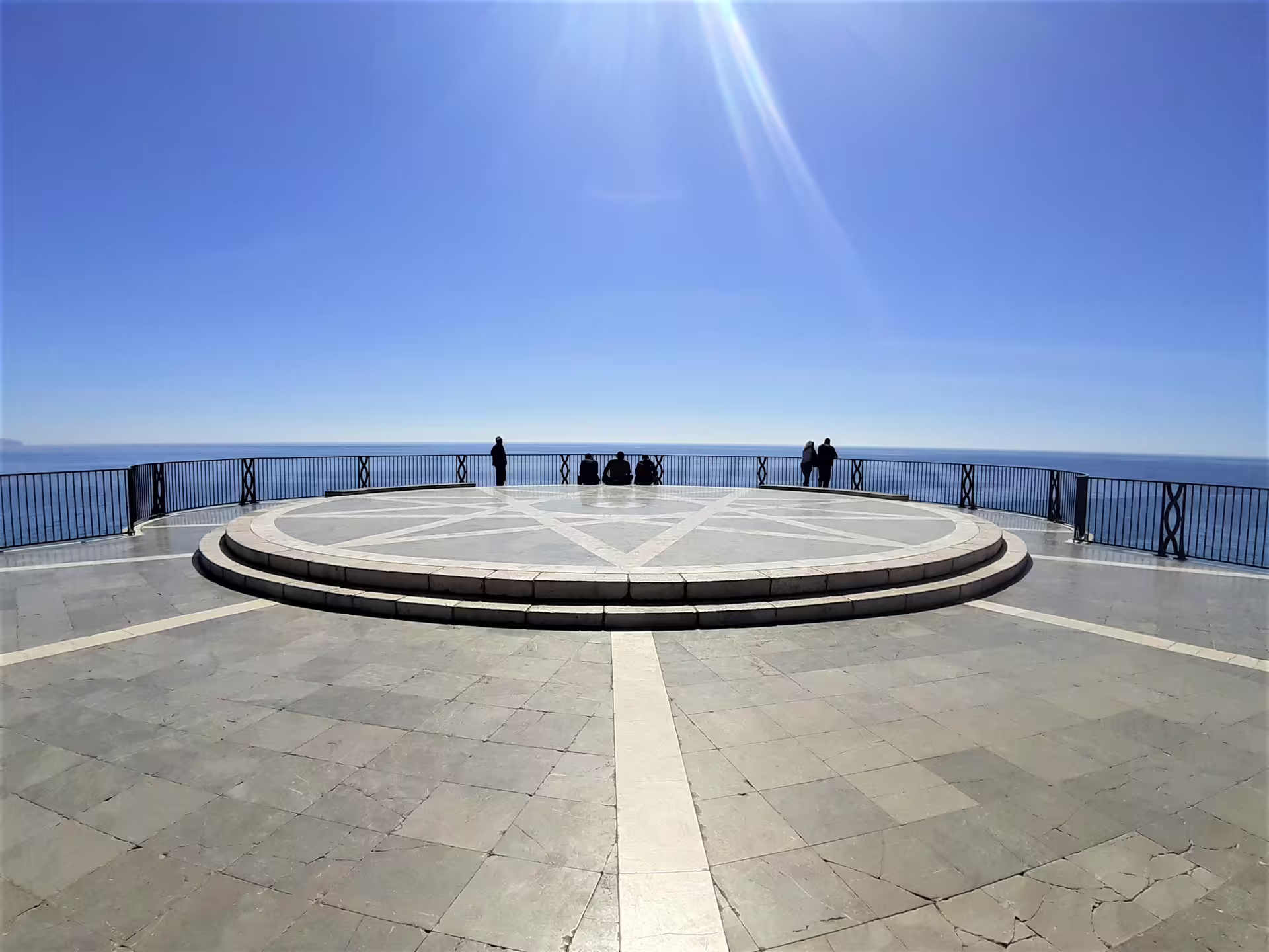 Panoramic Balcon de Europa viewpoint in Nerja with sea views, visited on a private trip from Malaga