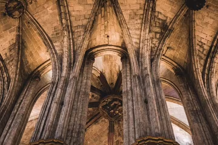 Intricate Gothic architecture in a historic cathedral visited during the Private Barcelona Walking Tour.