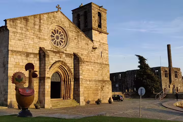 Visit Barcelos' ancient church and iconic rooster statue on a private half-day tour from Porto.