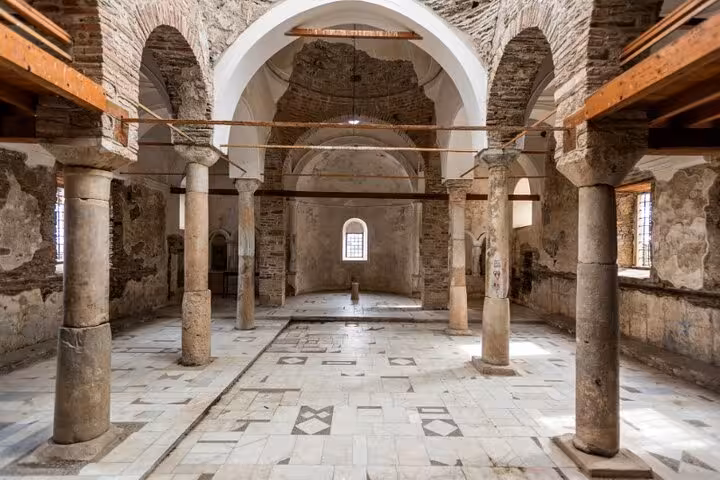 Interior of Basilica of St John in Selcuk, included on Private Ephesus & Sirince Village Tour