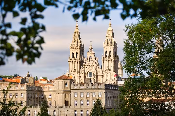Historic cathedral framed by lush greenery, highlighting Bilbao’s rich cultural and architectural heritage.