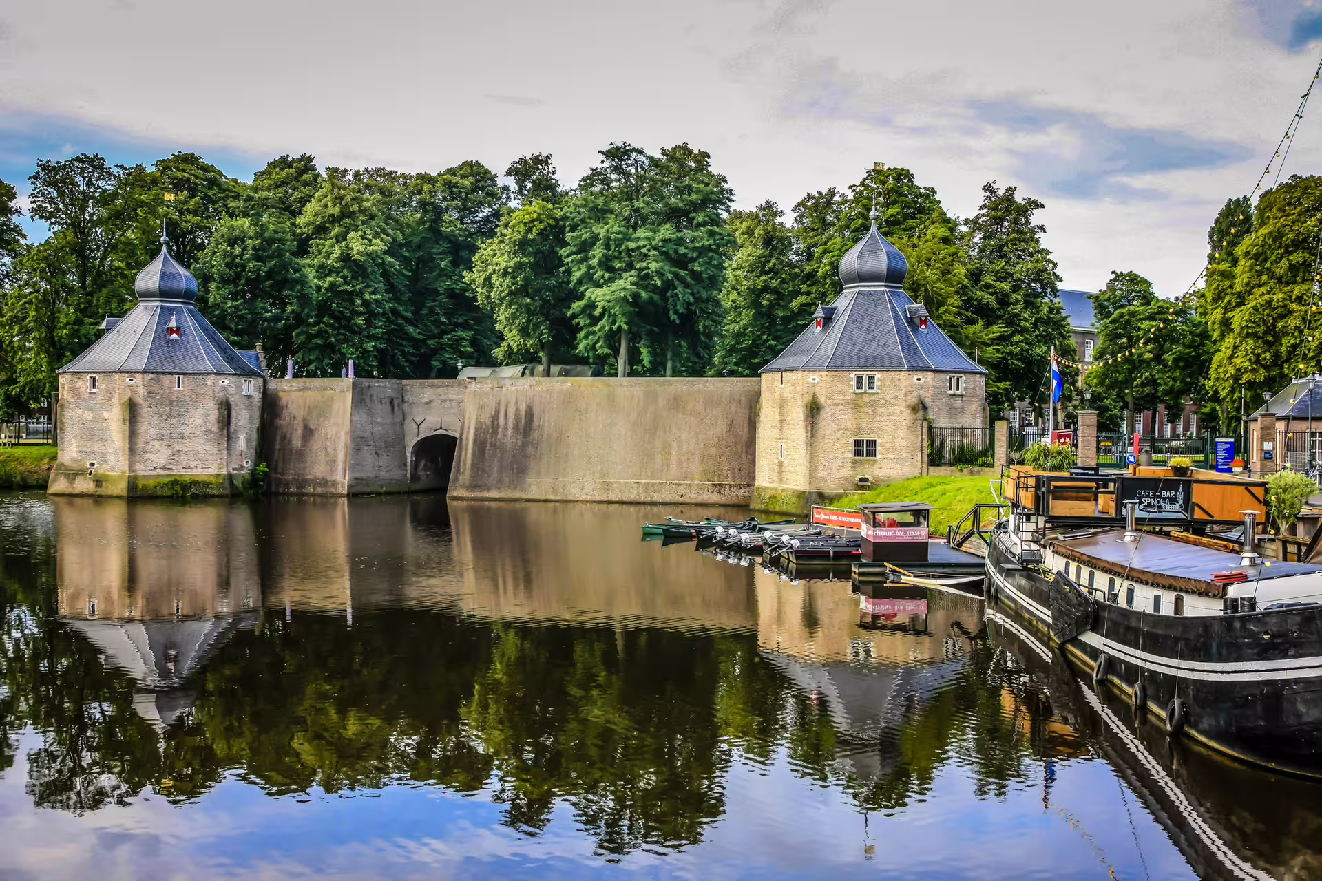 Breda Spanjaardsgat and historic city walls by the canal, key stop on 1-day walking audioguide tour