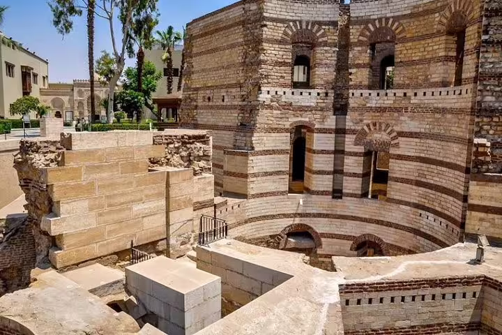 Ancient Roman Amphitheater ruins in Cairo Citadel area, Egypt, on 9-day Cairo and Nile cruise tour