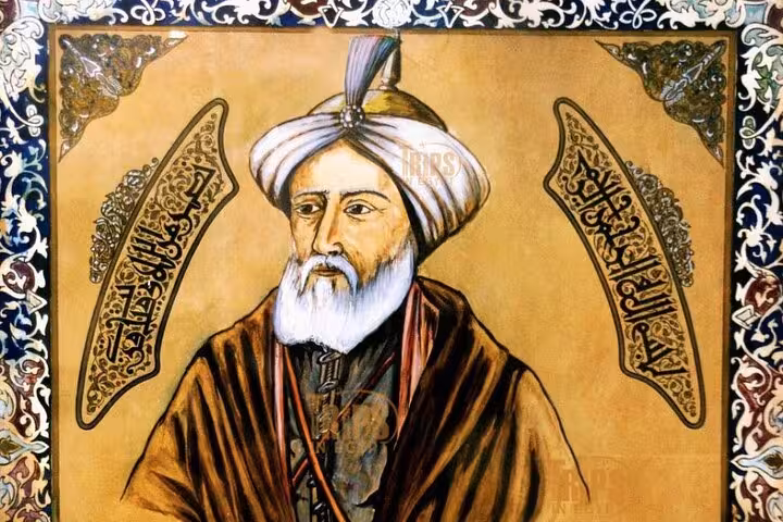 Islamic art portrait with Arabic calligraphy, seen on private Cairo tour to Citadel and Old Cairo