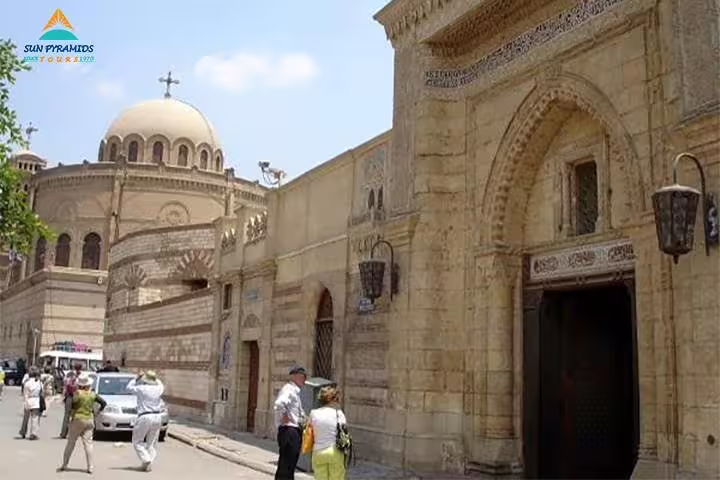 Cairo Old Cairo street view near Hanging Church, a stop on 8 days 7 nights Egypt tour Luxor Aswan