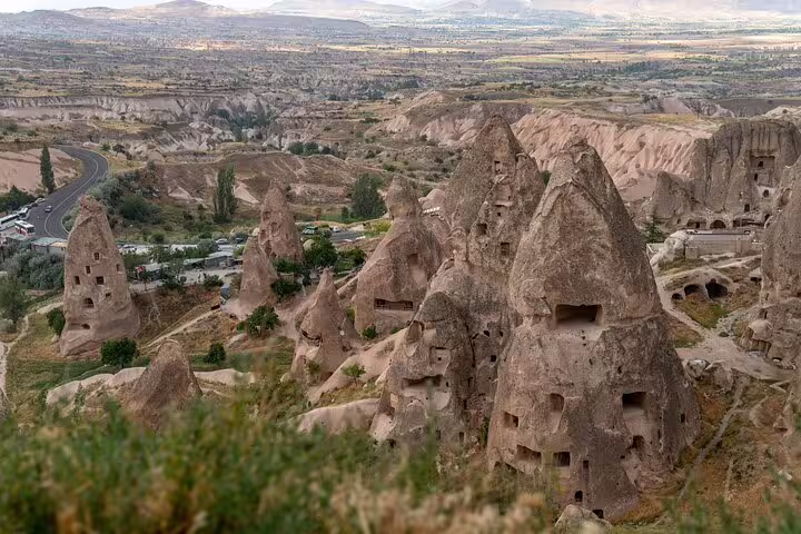 Explore the ancient, fairy chimney rock formations of Cappadocia, showcasing stunning geological wonders on a private tour.