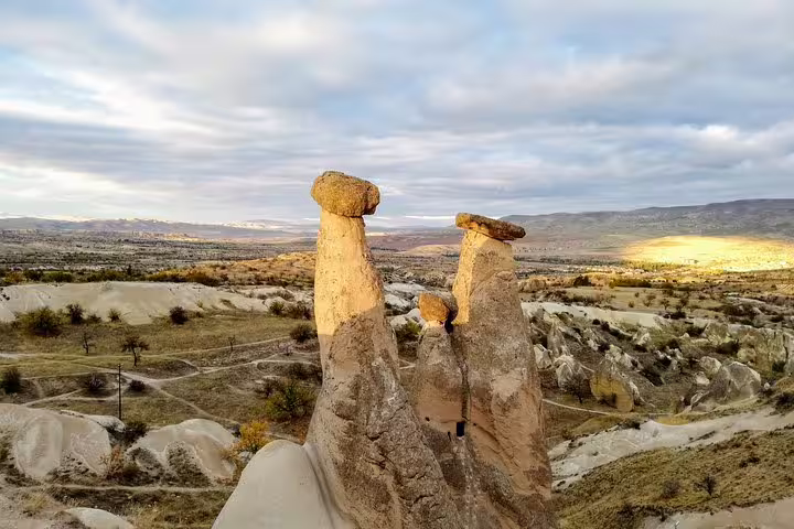 Cappadocia fairy chimneys rock formations in Love Valley, scenic stop on 8-day Turkey mini group tour