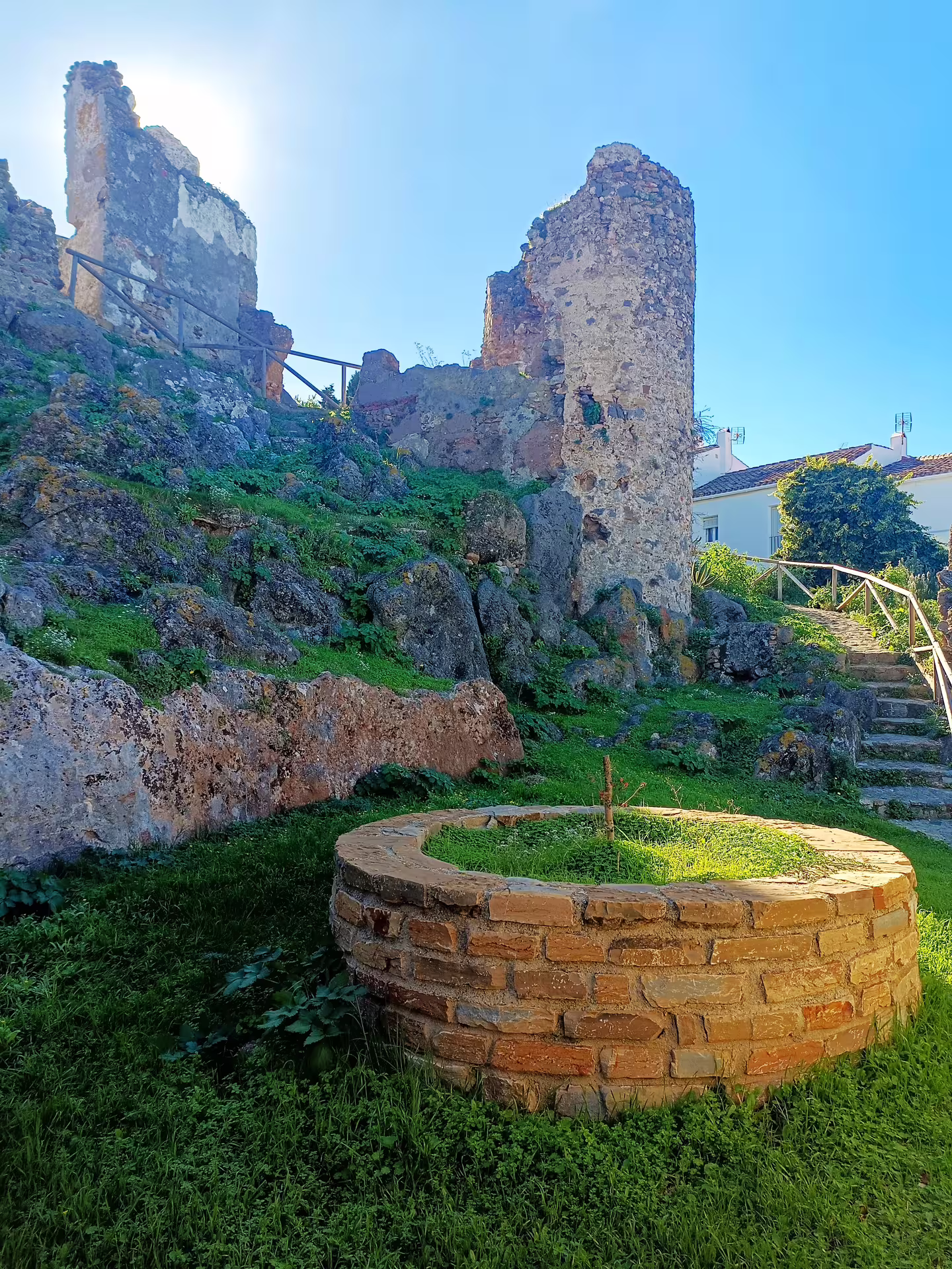 Ruins of Casares Castle on a rocky hill, a highlight on a private Casares and Estepona tour with pickup