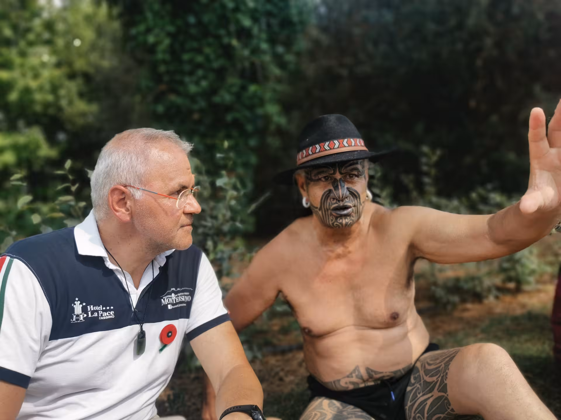 Cultural exchange during Cassino Red Poppy tailor-made tour, showcasing local traditions and storytelling.