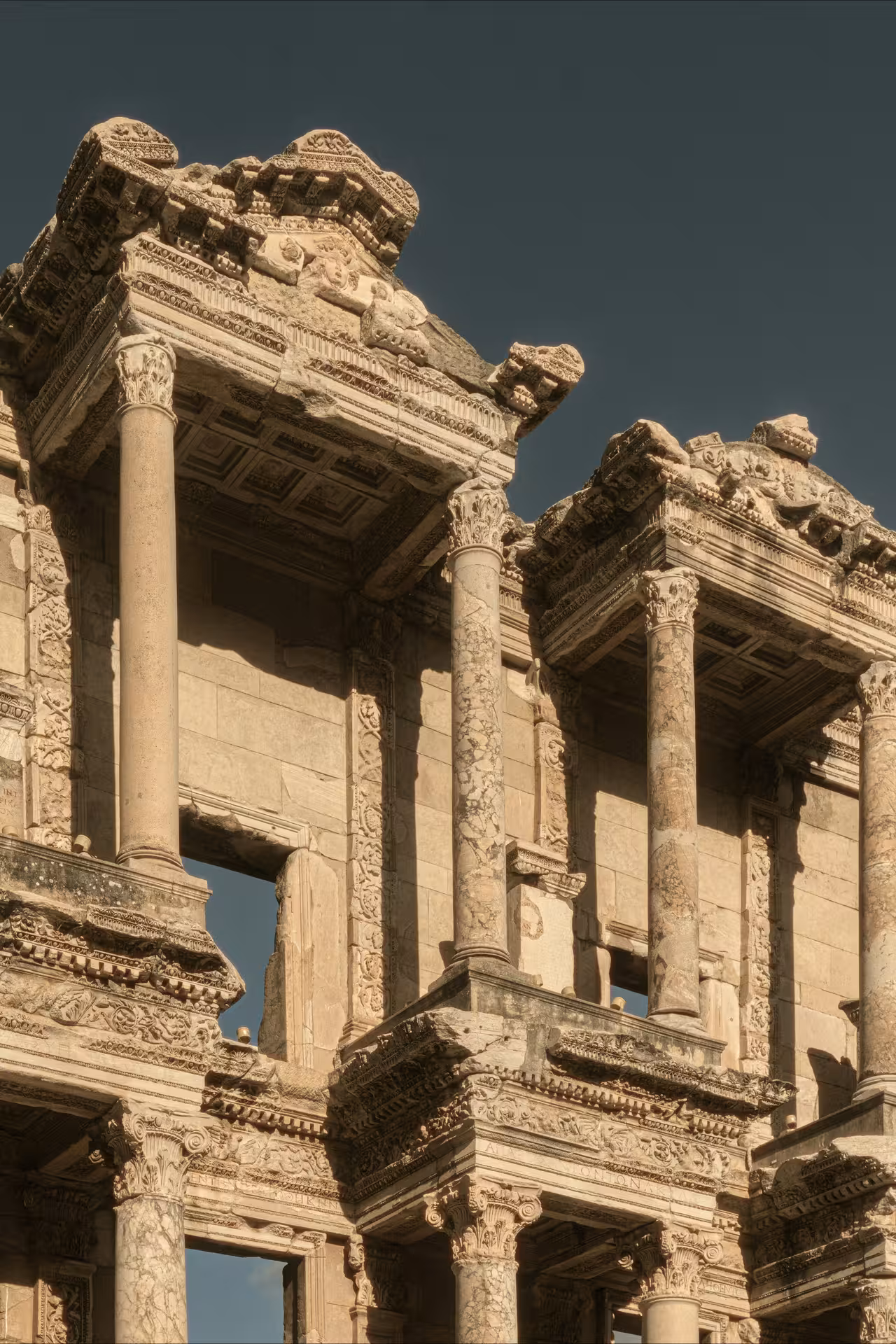 Ancient Library of Celsus facade in Ephesus, Izmir, on Highlights of Turkey cultural itinerary