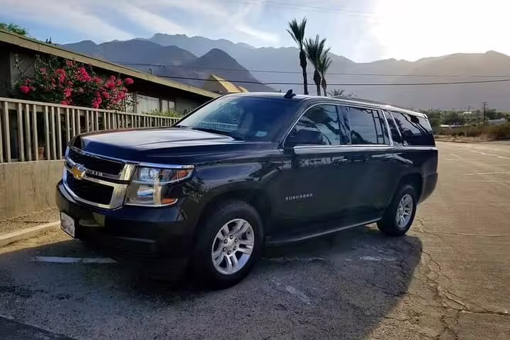 Spacious Chevrolet Suburban SUV for private airport transfer between Managua Airport and Managua City round trip.