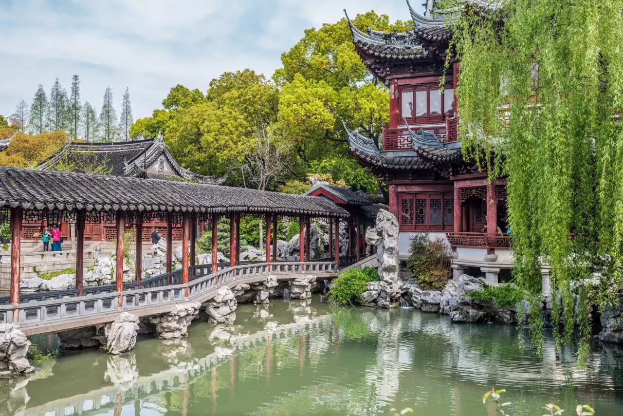Explore tranquil gardens and traditional Chinese architecture on a China Explorer private tour.