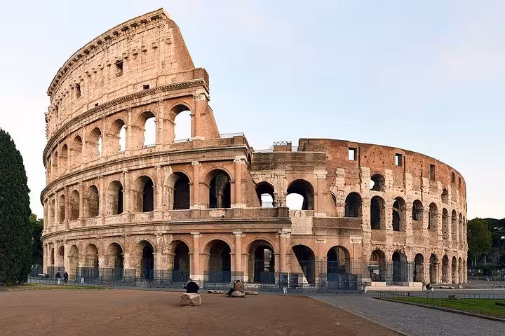 Explore the majestic Colosseum in Rome on a guided tour, showcasing its iconic ancient architecture and rich history.
