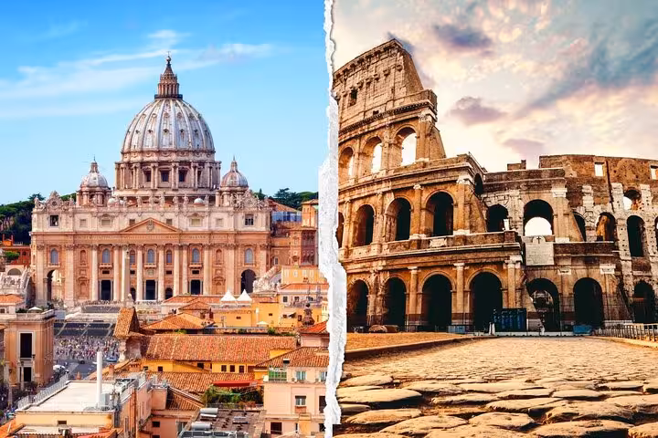 Discover iconic architecture with the Colosseum and Vatican City on our exclusive guided tour in Rome.