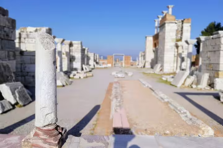 Curetes Street ruins in Ancient Ephesus, Turkey on private day tour from Istanbul with return flights