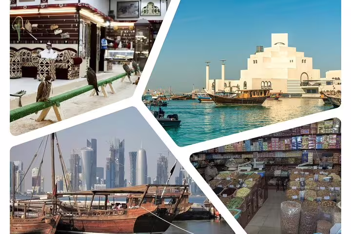 Explore Doha's vibrant souks, traditional dhows, and the iconic Museum of Islamic Art on a cultural city tour.