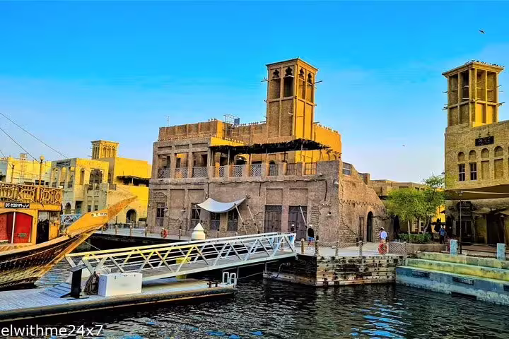 Explore Dubai's heritage with traditional architecture and waterways on a full-day private city tour.