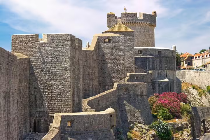 Dubrovnik ancient city walls and fortress bastions on the Ancient City Walls & Wars Walking Tour, Croatia