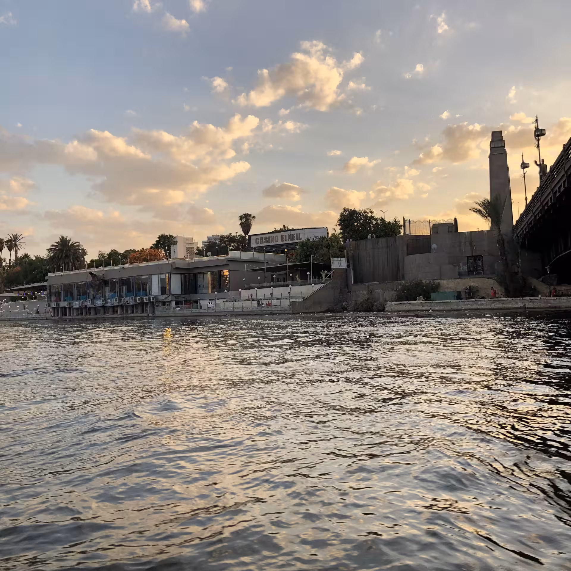 Sunset view over the Nile River in Cairo, scenic stop on a 4-day private Egypt tour from Giza to Alexandria