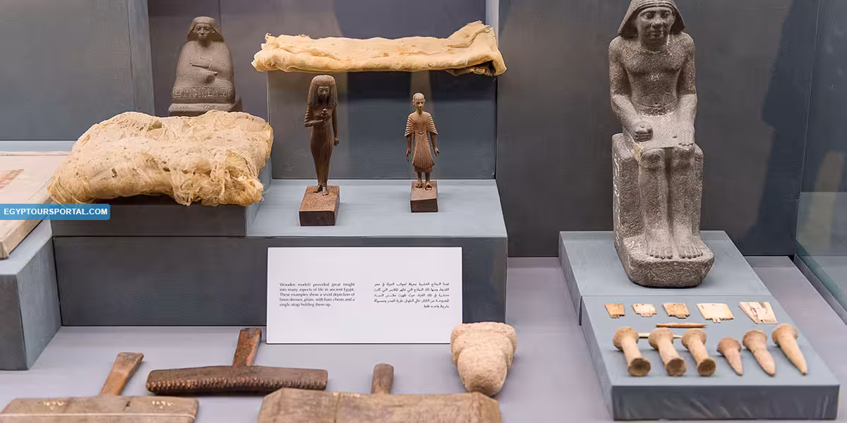 Ancient Egyptian artifacts display at National Museum of Egyptian Civilization on private Cairo tour