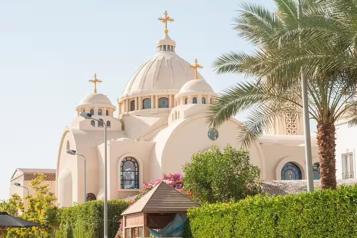 El Samaeyeen Coptic Cathedral in Sharm El Sheikh, landmark stop on VIP city sightseeing tour with Egyptologist guide