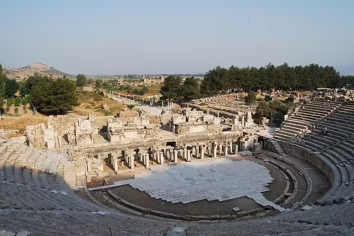 Visit the grand amphitheater of Ephesus on a small group tour from Izmir, a perfect destination for culture lovers.