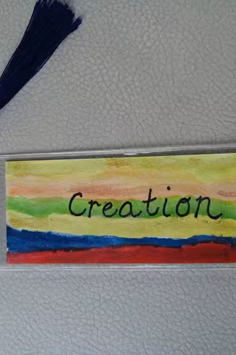 Handmade Creation bookmark souvenir from Ephesus biblical tour, included in all-inclusive Bible-oriented guided trip
