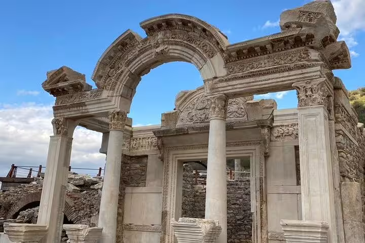 Ancient marble arch ruins at Ephesus, Turkey, featured on 13-day private guided Turkey history tour