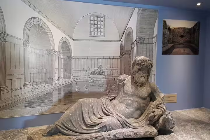 Ephesus Museum marble reclining river god statue, highlight of 2-day small-group Ephesus Priene Didyma tour