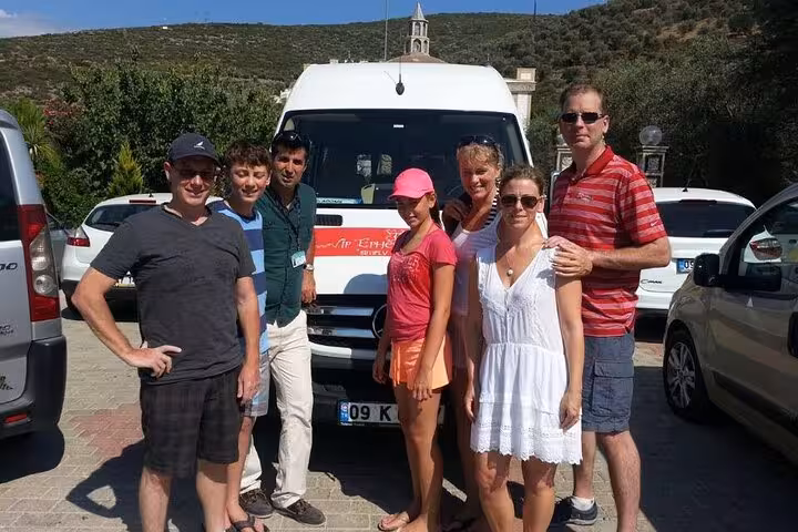 Guests meet their private guide and van in Kusadasi for an all-inclusive Ephesus shore excursion tour