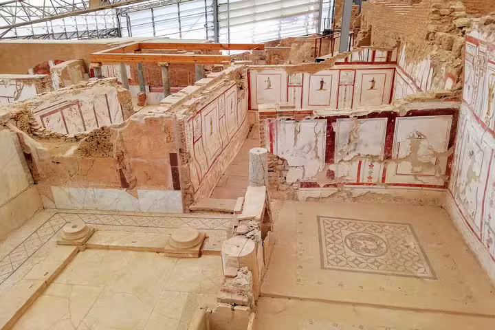 Terrace Houses of Ephesus with frescoed walls and mosaic floors, guided tour with no hidden fees