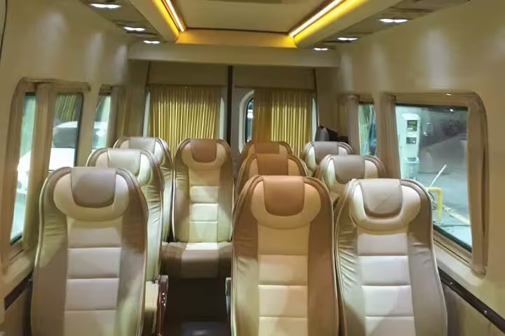 Comfortable minibus interior for 2-day small-group Ephesus tour from Izmir, with reclining seats and AC