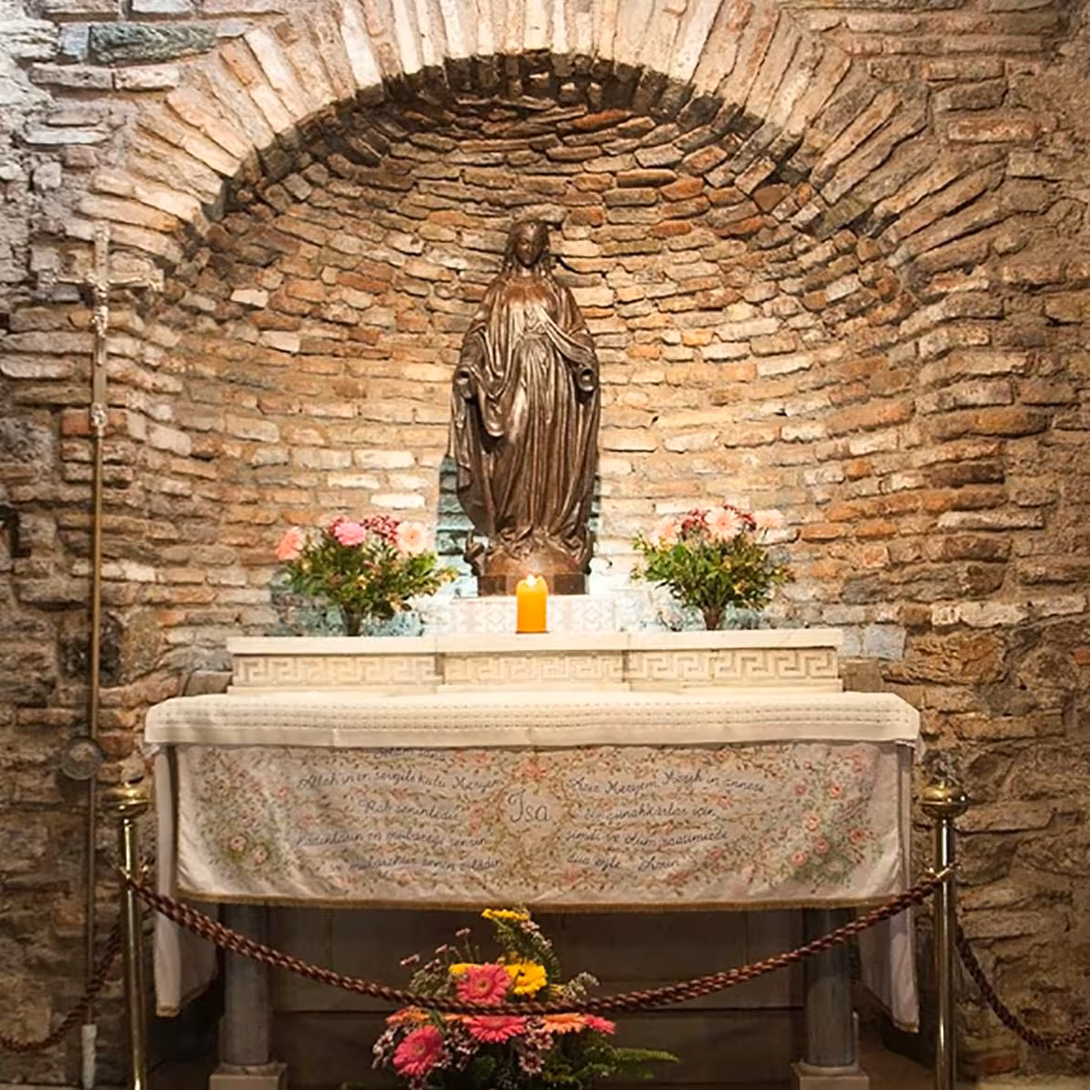 House of Virgin Mary altar near Ephesus on daily Ephesus tour from Istanbul departing with guided visit