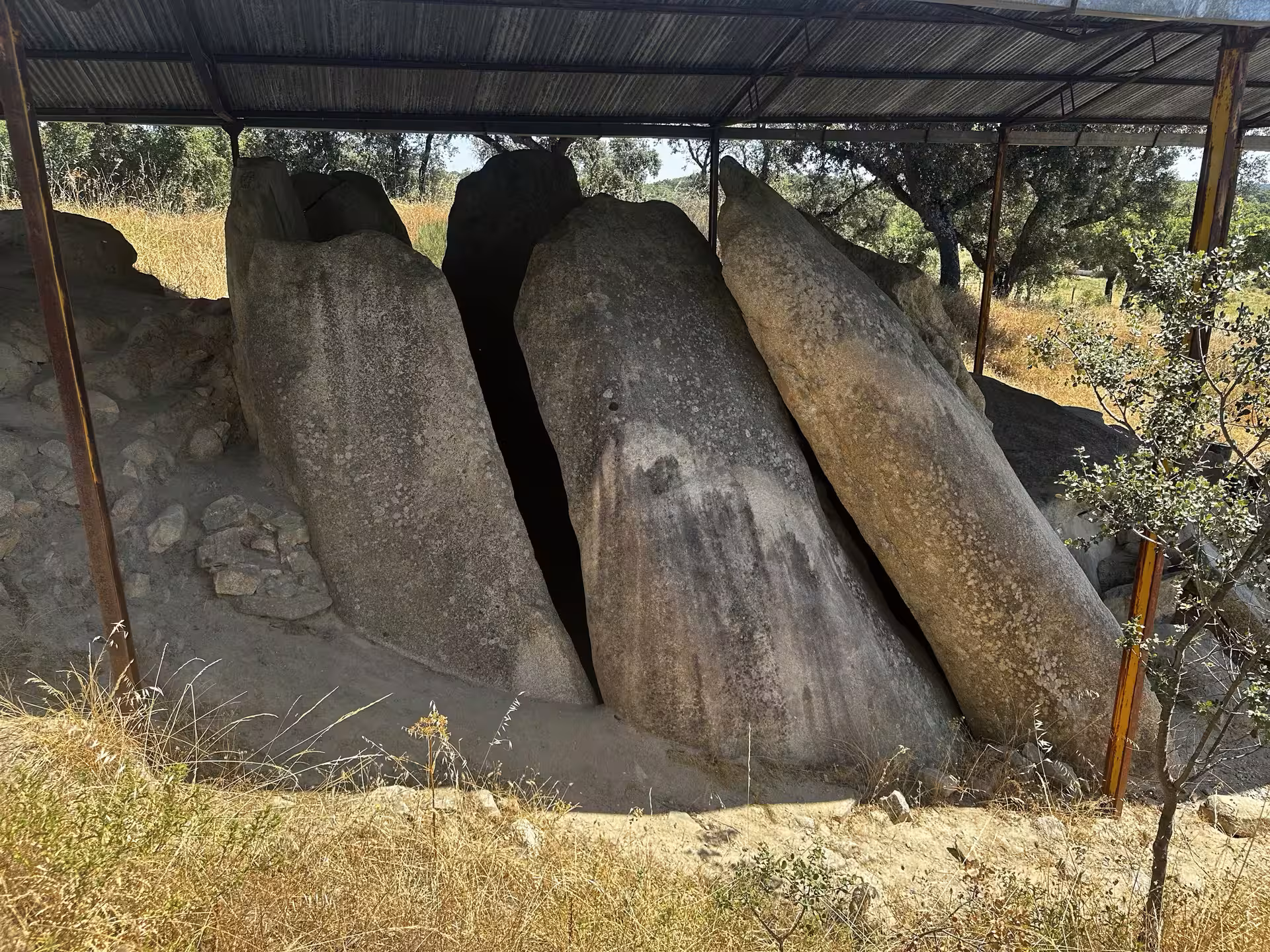 Discover colossal stone formations at a megalithic site near Évora, offering a glimpse into prehistoric architecture.