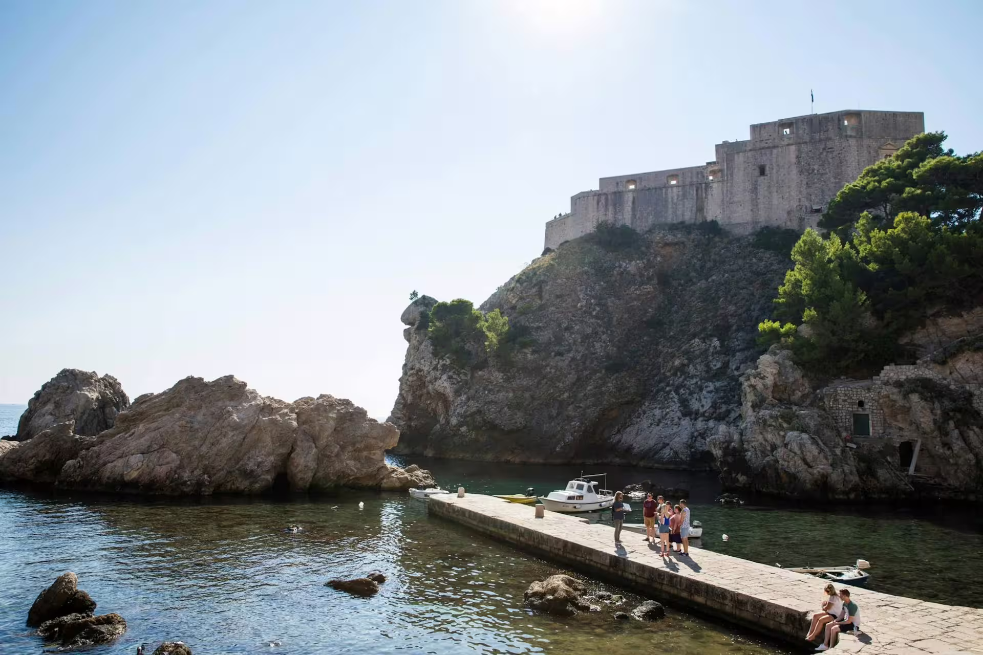 Fort Lovrijenac in Dubrovnik, iconic King’s Landing filming location, seen above the Adriatic on GOT tour