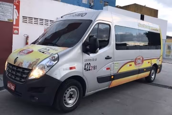 Shared minivan transfer from Fortaleza to Jericoacoara, comfortable air-conditioned shuttle service