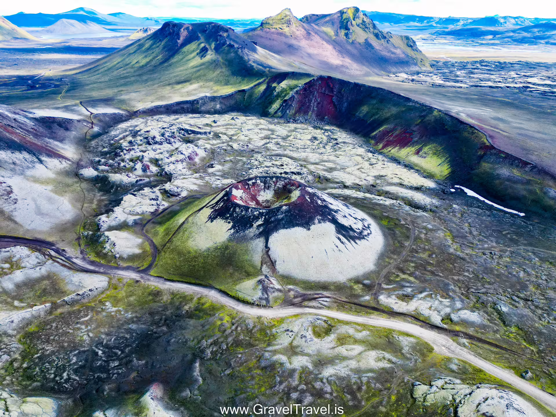 Frostastaðahals and strútur volcanic crater