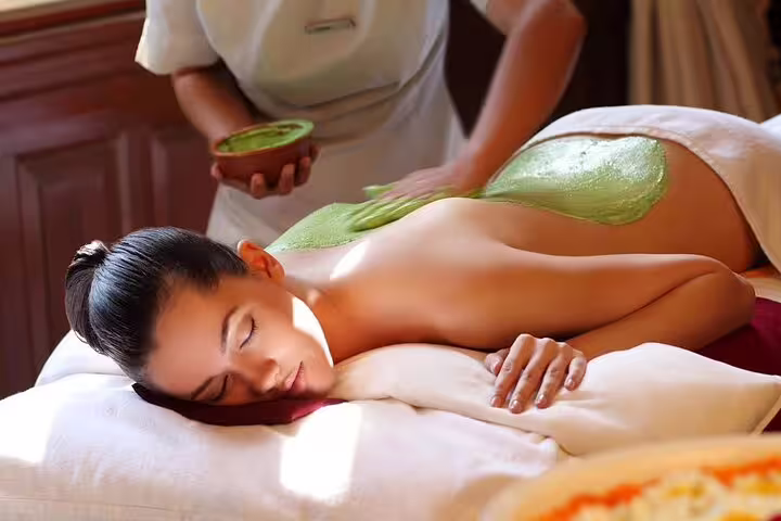 Relaxing full body massage in Hurghada VIP spa with herbal body wrap, jacuzzi and sauna access included